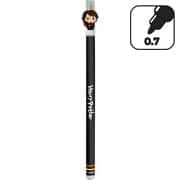 Caneta apagável em gel, Esferográfica, Ponta 0,7 mm, Azul, Varinha, Harry Potter, Oval - BT 1 UN