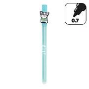 Caneta Apagável em Gel, Esferográfica, Ponta 0,7mm, Azul, Cach. Bull Dog - Oval - BT 1 UN