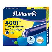Cartucho p/caneta tinteiro azul royal 301176 Pelikan CX 6 UN Cartucho p/caneta tinteiro azul royal 301176 Pelikan CX 6 UN