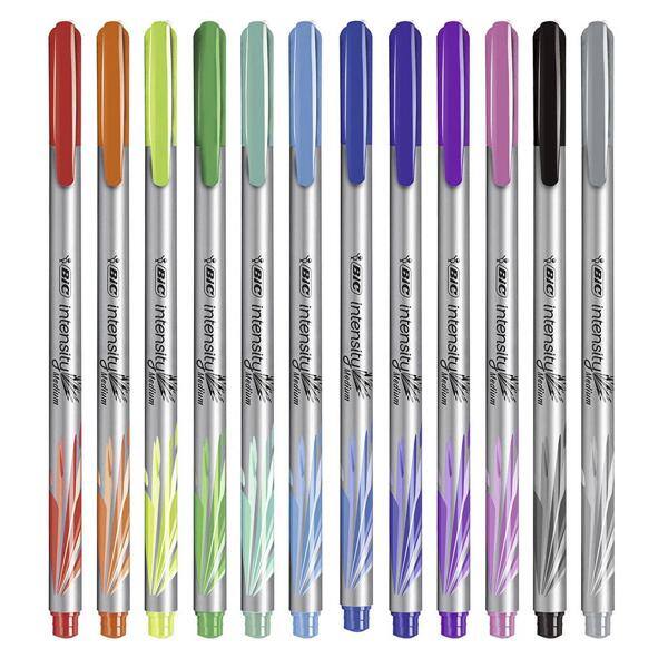 Kit canetas premium intensity, com 34 canetas hidrográficas, 971208, BIC - KT 34 UN