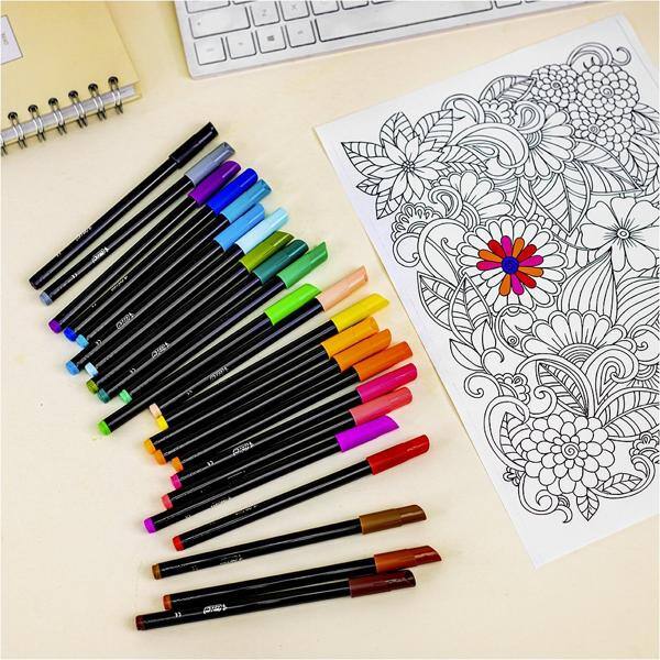 Kit canetas premium intensity, com 34 canetas hidrográficas, 971208, BIC - KT 34 UN