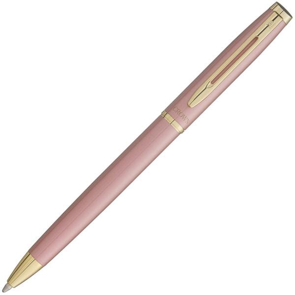 Caneta de luxo esferográfica, Libra gold, Rosa, tinta azul, DI10078K, Crown - CX 1 UN