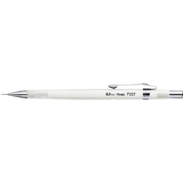 Lapiseira 0.7mm Sharp, Branco transparente, P200, SM/P207CL, Pentel - BT 1 UN