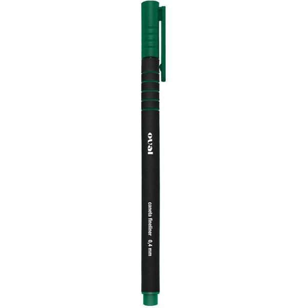 Caneta hidrográfica, Verde escuro, 0,4mm, RX, Oval - BT 1 UN