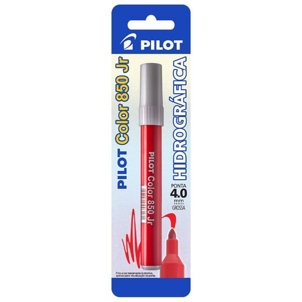 Caneta hidrográfica vermelha 4,0mm 850 Junior Pilot BT 1 UN