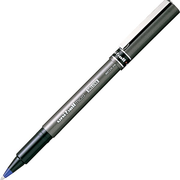 Caneta Roller Ball Deluxe Micro, Preta, UB155/1 6.7702, Uniball - BT 1 UN