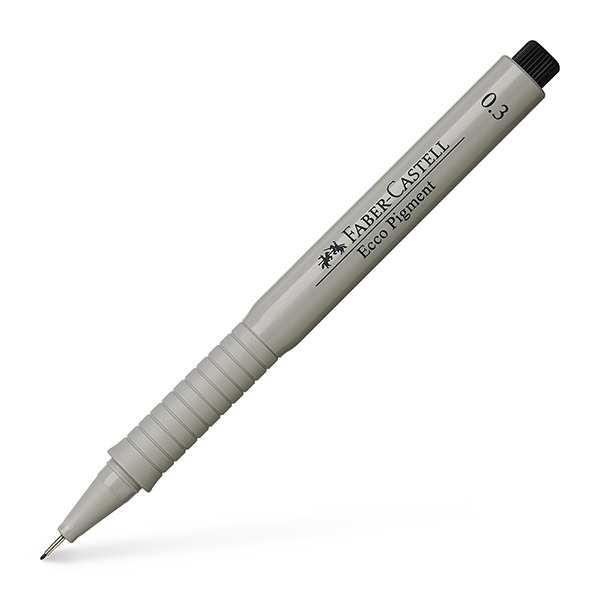 Caneta técnica 0,3mm nanquim, Preta, Faber-castell - 1 UN Caneta técnica 0,3mm nanquim, Preta, Faber-castell - 1 UN