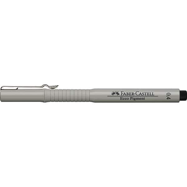 Caneta técnica 0,4mm nanquim, Preta, Faber-castell - 1 UN