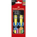 Canetinha Vai e Vem Neon 6 Cores Faber-Castell CX 1 UN