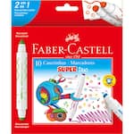 Canetinha Super Duo Duas Pontas 10 Cores Faber-Castell CX 1 UN