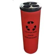 Dispenser / Coletor de copos água PP tampa preta Só Lixeiras CX 1 UN