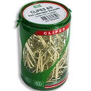 Clips nr.8/0 latonado (pt c/50un) dourado Acc PO 1 UN