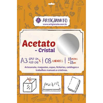 Acetato cristal A3 0,18 micras Artigianato PT 8 UN