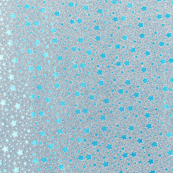 Plástico autoadesivo, Glitter Estrelas, 45cm x 2m, TS185, Stick Fix - PT 1 UN