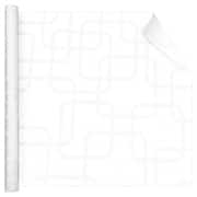 Plástico autoadesivo, Quadrados entrelaçados, 45cm x 2m, 80 micras, T043, Stickfix - PT 1 UN