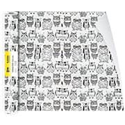 Plástico autoadesivo, Corujas, 45cm x 2m, 120 micras, 5818, Stickfix - PT 1 UN