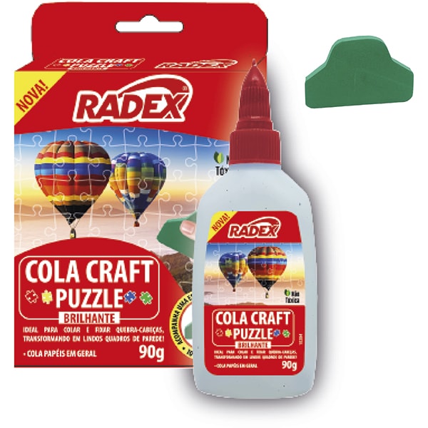 Cola Craft Puzzle para Quebra-Cabeça Brilhante Transparente 90g 10849 Radex CX 1 UN