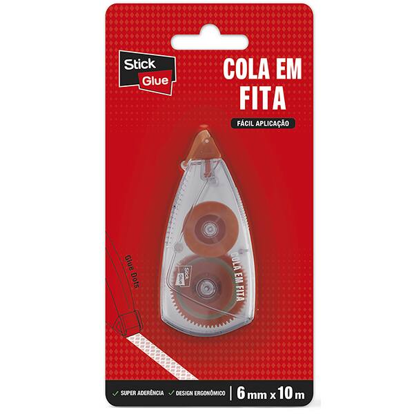 Cola em fita, 6mm x 10m, G552, Spiral Glue - BT 1 UN