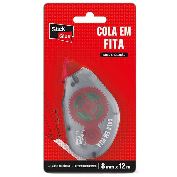 Cola em fita, 8mm x 12m, G527, Spiral Glue - BT 1 UN