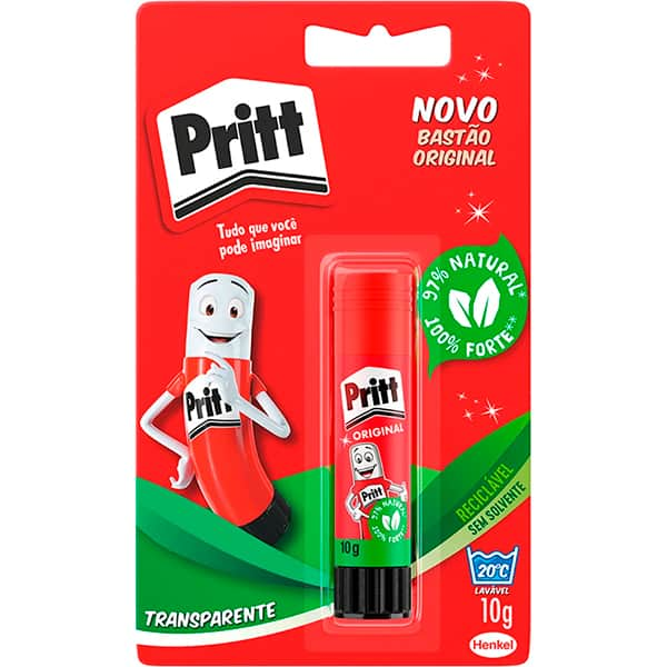 Cola em bastão 10g Pritt 1905242 Henkel BT 1 UN