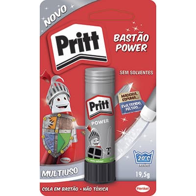 Cola em bastão 19,5g multiuso Pritt Henkel BT 1 UN Cola em bastão 19,5g multiuso Pritt Henkel BT 1 UN
