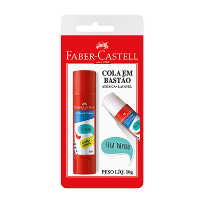 Cola em bastão, 10 g, SM/8110,Faber Castell - BT 1 UN Cola em bastão, 10 g, SM/8110,Faber Castell - BT 1 UN