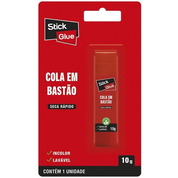 Cola em bastão 10g, Stick Glue - BT 1 UN