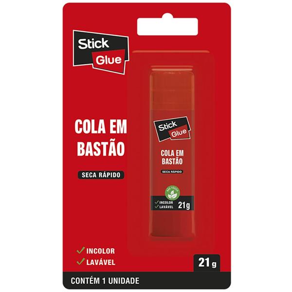 Cola em bastão 21g, Stick Glue - BT 1 UN