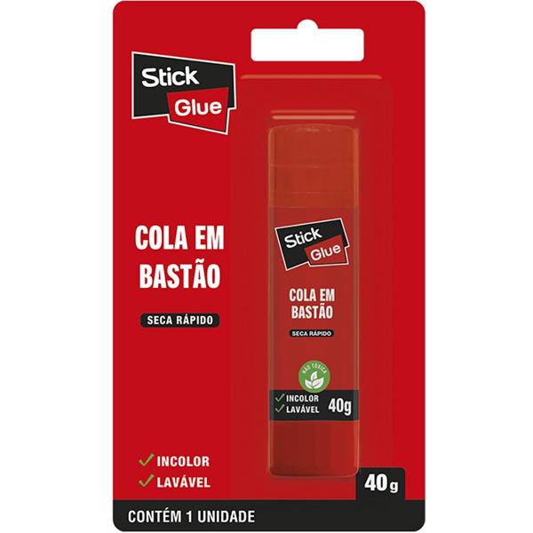 Cola em bastão 40g, Stick Glue - BT 1 UN