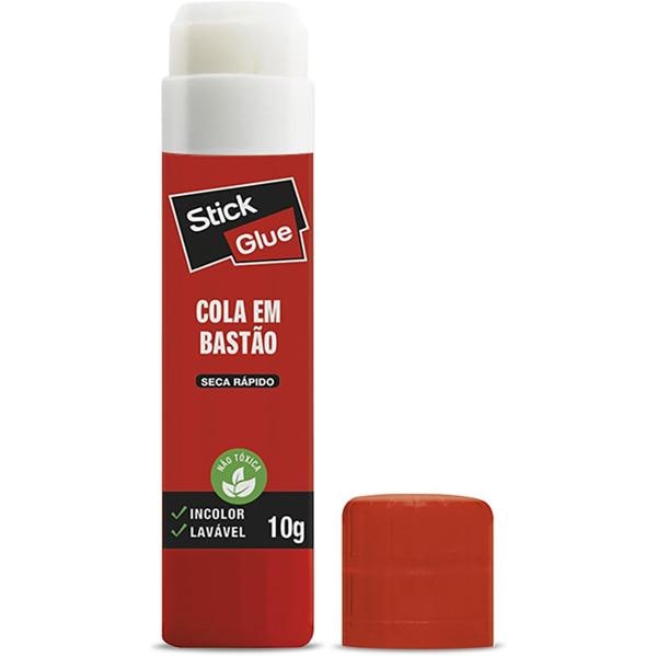 Cola em Bastão 10g, Leve 6 Pague 4, Stick Glue - BT 1 UN