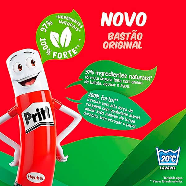 Cola em bastão 40g Pritt 1905655 Henkel BT 1 UN