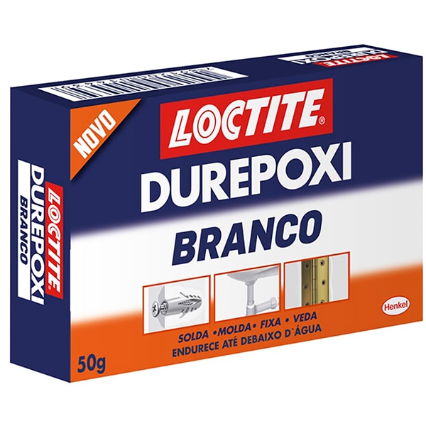 Cola epóxi Durepoxi Loctite, 50g, Branca, 2347118, Henkel - PT 1 UN