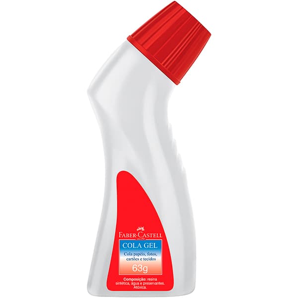 Cola Gel Frasco Ergonômico, 63g, Faber-Castell - 1 UN