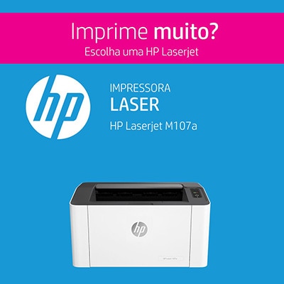 Impressora laser 107a 4ZB77A, Monocromática, Conexão USB, 110v - HP CX 1 UN