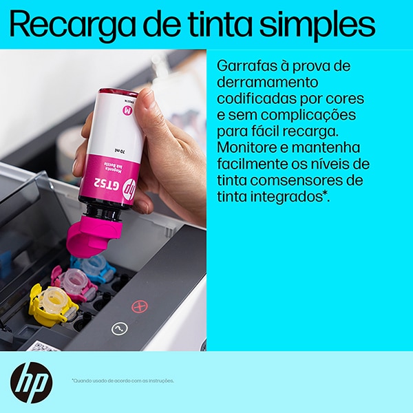 Impressora Multifuncional tanque de tinta Smart Tank 794, Colorida, Duplex, USB, Wi-fi, Ethernet, Fax, Bluetooth, 2G9Q9A, HP - CX 1 UN