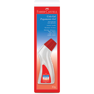 Cola Gel Frasco Ergonômico 63g Faber-Castell BT 1 UN Cola Gel Frasco Ergonômico 63g Faber-Castell BT 1 UN