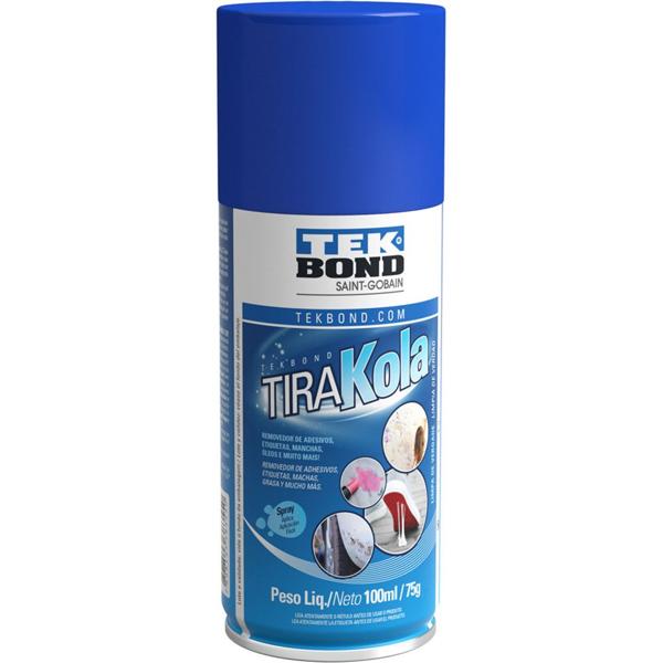 Removedor de adesivo spray tira kola 100ml/75gr TekBond UN 1 UN