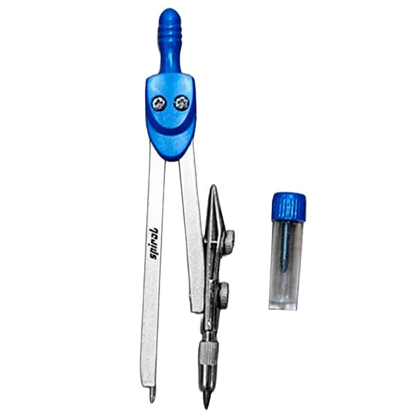 Compasso de metal com 2 peças, 11,5cm, raio de 280mm, Spiral - BT 1 UN