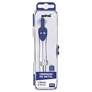 Compasso de metal com 2 peças, 12,5cm, raio de 340mm, Spiral - BT 1 UN