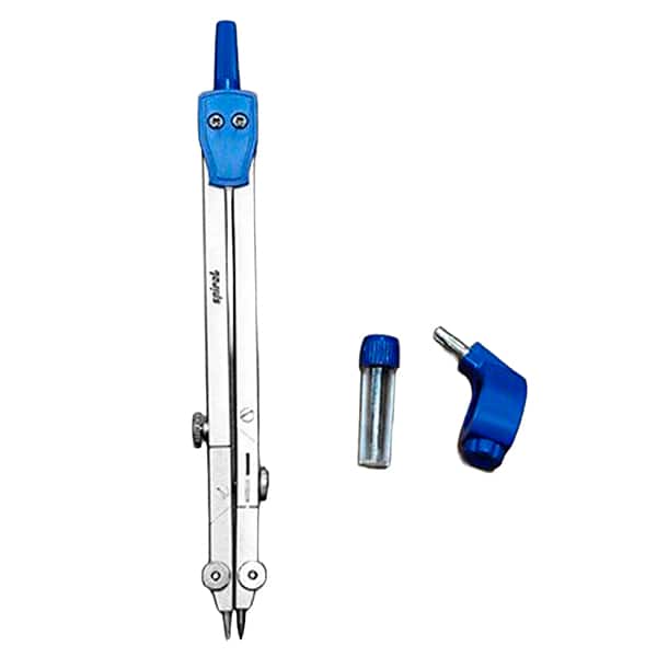 Compasso de metal com 3 peças, 15,5cm, raio de 500mm, Spiral - BT 1 UN