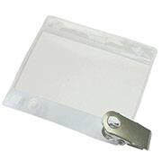 Crachá horizontal transparente presilha 70x100mm 3836 Plastpark PT 10 UN Crachá horizontal transparente presilha 70x100mm 3836 Plastpark PT 10 UN