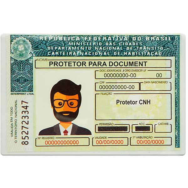 Porta documento acrílico rígido CNH/RG 158 Goodie SC 1 UN