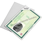 Porta documento acrílico rígido RG/ Titulo Eleitor 1582 Dac SC 1 UN