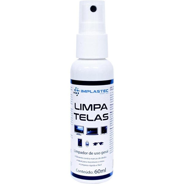 Limpador de telas incolor, 69829, Implastec - CX 1 UN