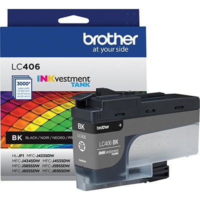 Cartucho Preto, LC406BKS, Brother - 1 UN