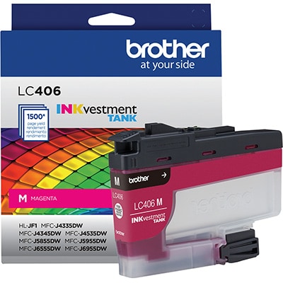 Cartucho Magenta, LC406MS, Brother - 1 UN