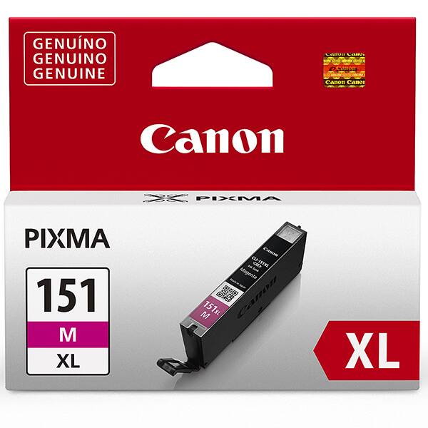 Cartucho Canon CLI-151XL, Magenta, para Canon ix6810, ip7210, ip8710, mg5410, mg5510, mg5610, mg7510, mx721 - CX 1 UN