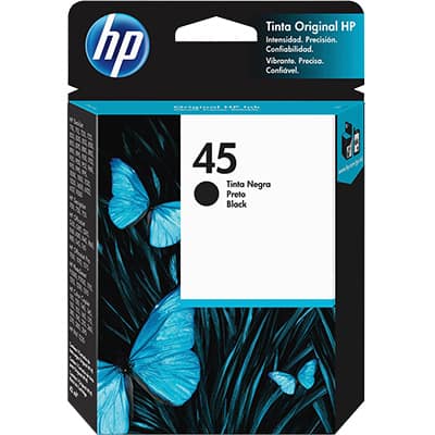 Cartucho HP 45 preto Original (51645AL) Para HP 815c, 830c, 955c CX 1 UN