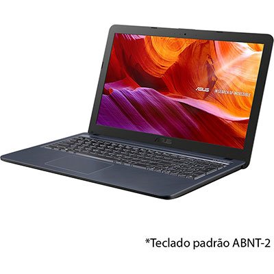 Notebook Vivobook Asus, Processador Core i5, 4GB de Memória, 256GB SSD de Armazenamento, Tela 15.6", X543UA-DM3458T - CX 1 UN