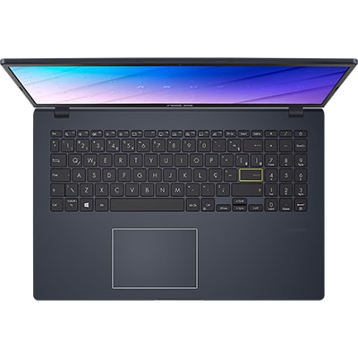 Notebook Asus Dual Core, 4GB de Memória, 128GB de Armazenamento, Tela de 15,6", Windows 11 pro, Preto, E510MA - CX 1 UN